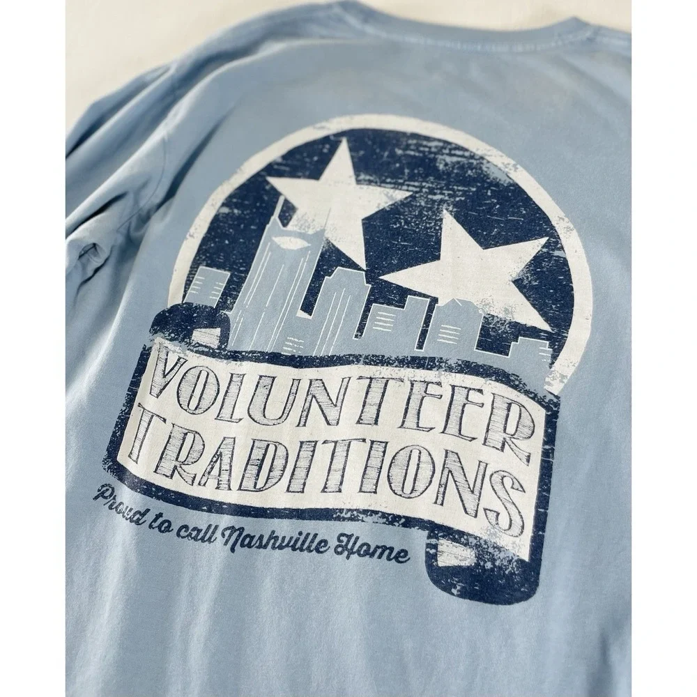 Volunteer Traditions Pocket Long‎ sleeve T-Shirt Tri Star TENNESSEE size M Read